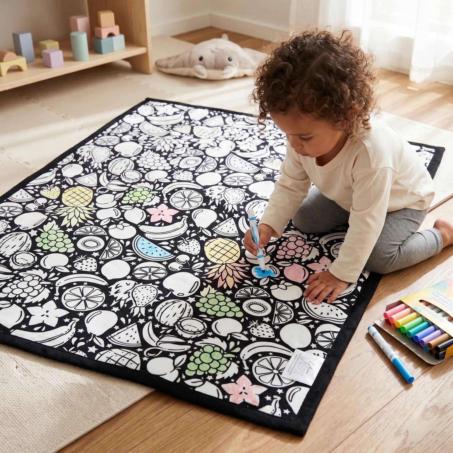 Little Manta DIY Coloring Blanket