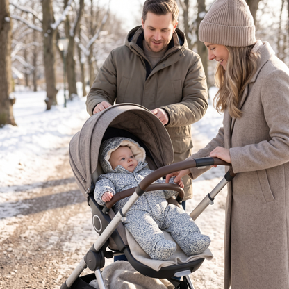 Little Manta Hooded Baby Snowsuit