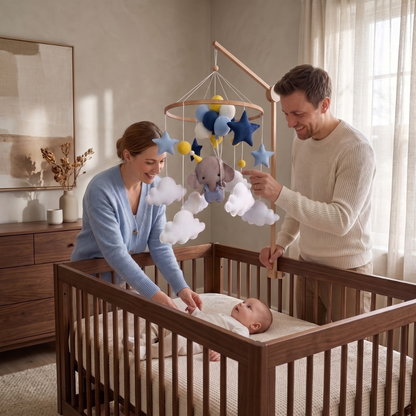 Little Manta Felt Animal Crib Mobile