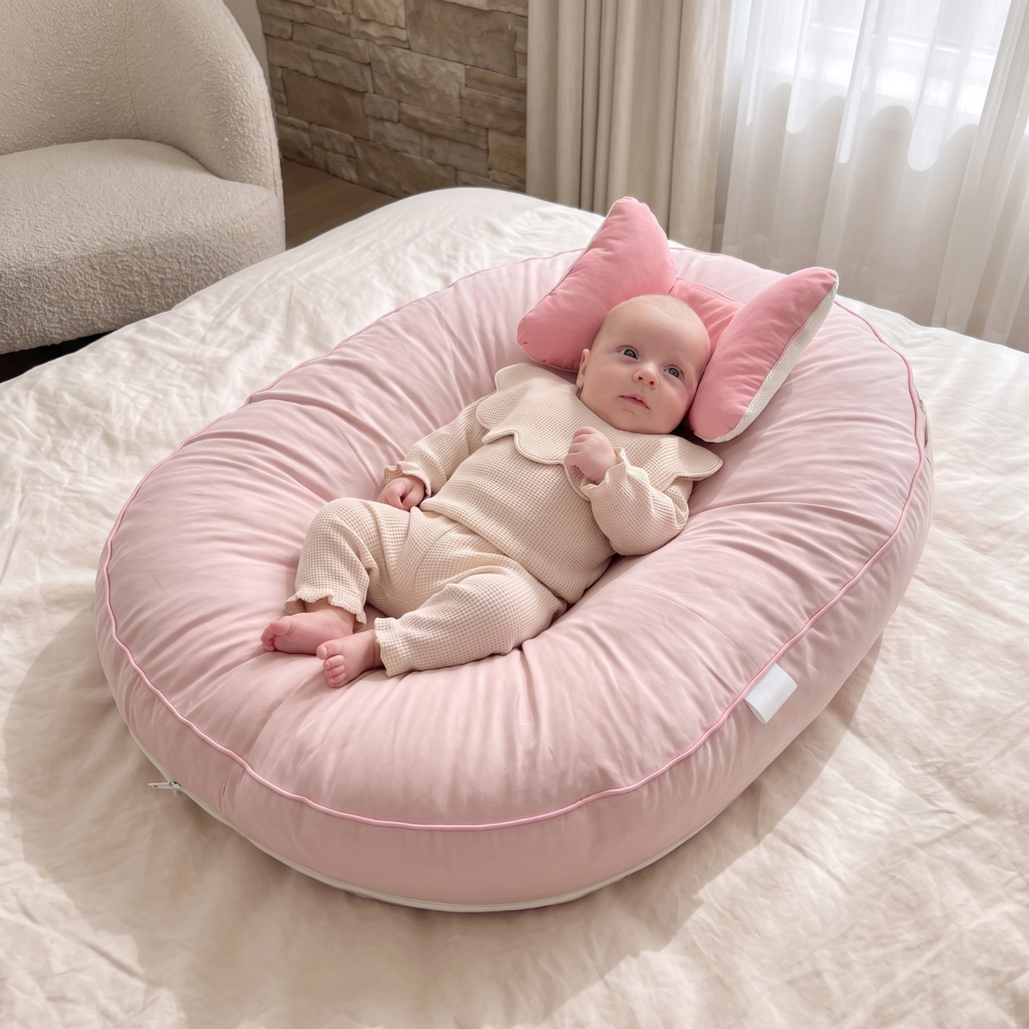 Little Manta Ribbon Baby Lounger