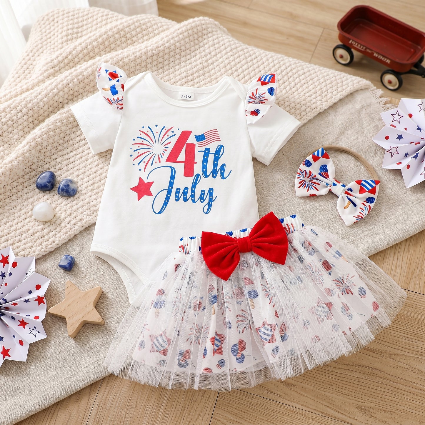 Little Manta Judy 4th of July Set