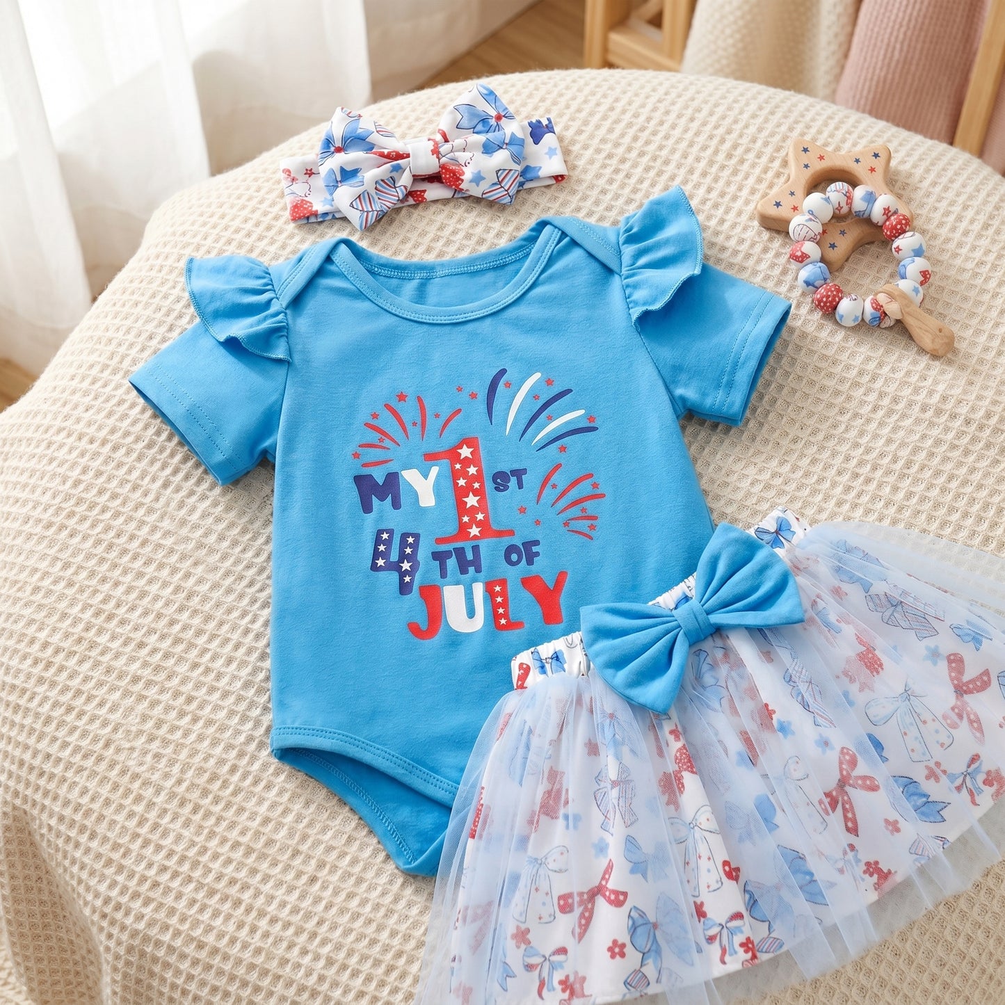 Little Manta Judy 4th of July Set