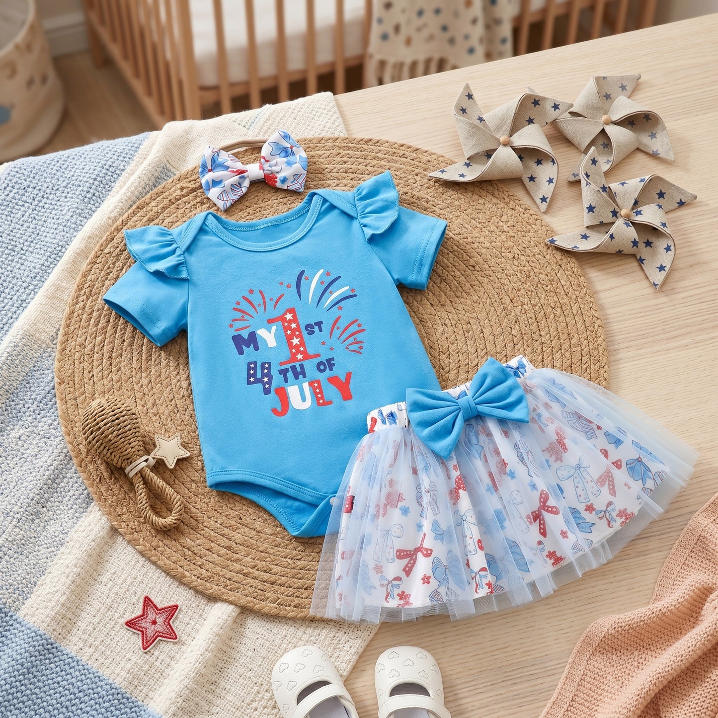 Little Manta Judy 4th of July Set