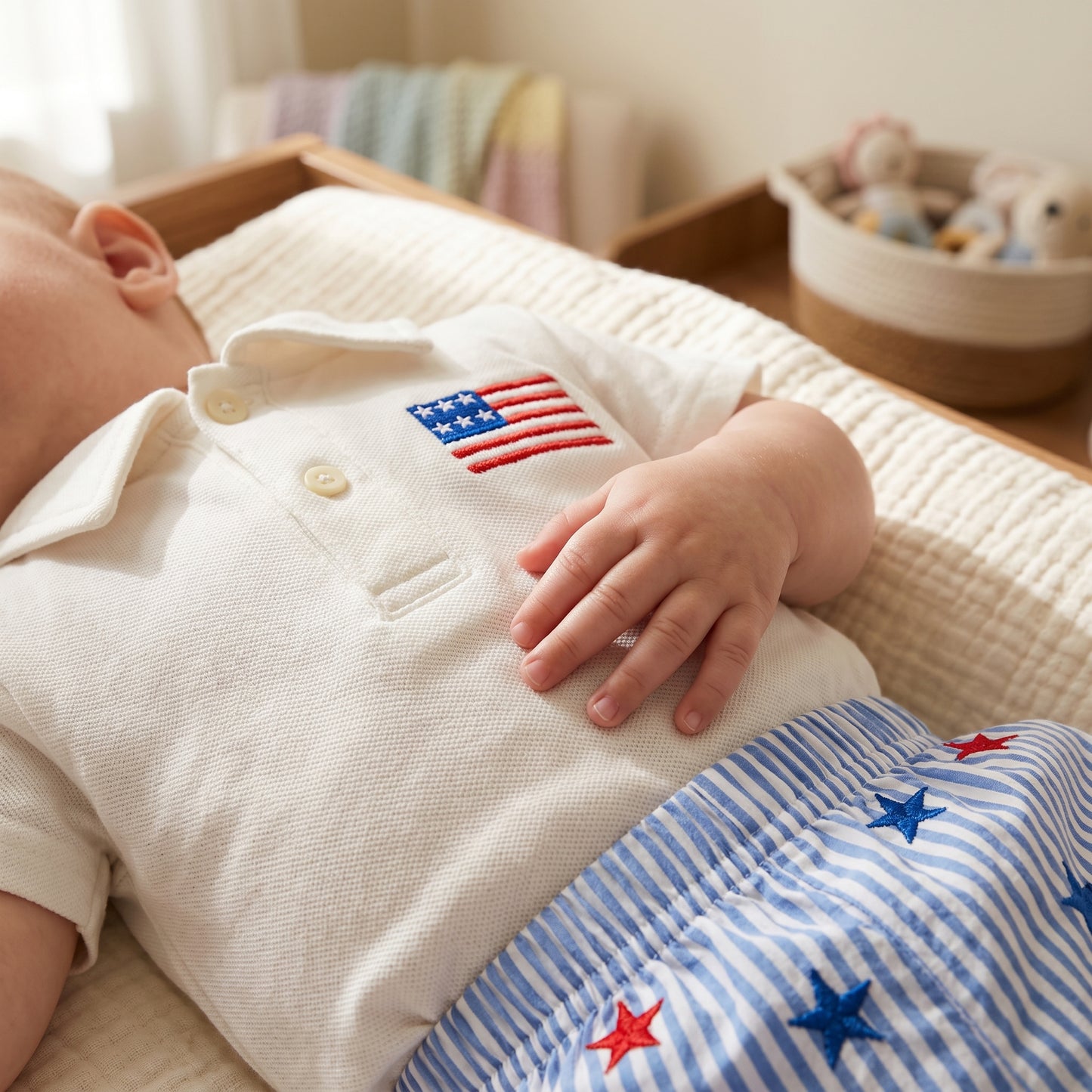 Little Manta Josh 4th of July Set