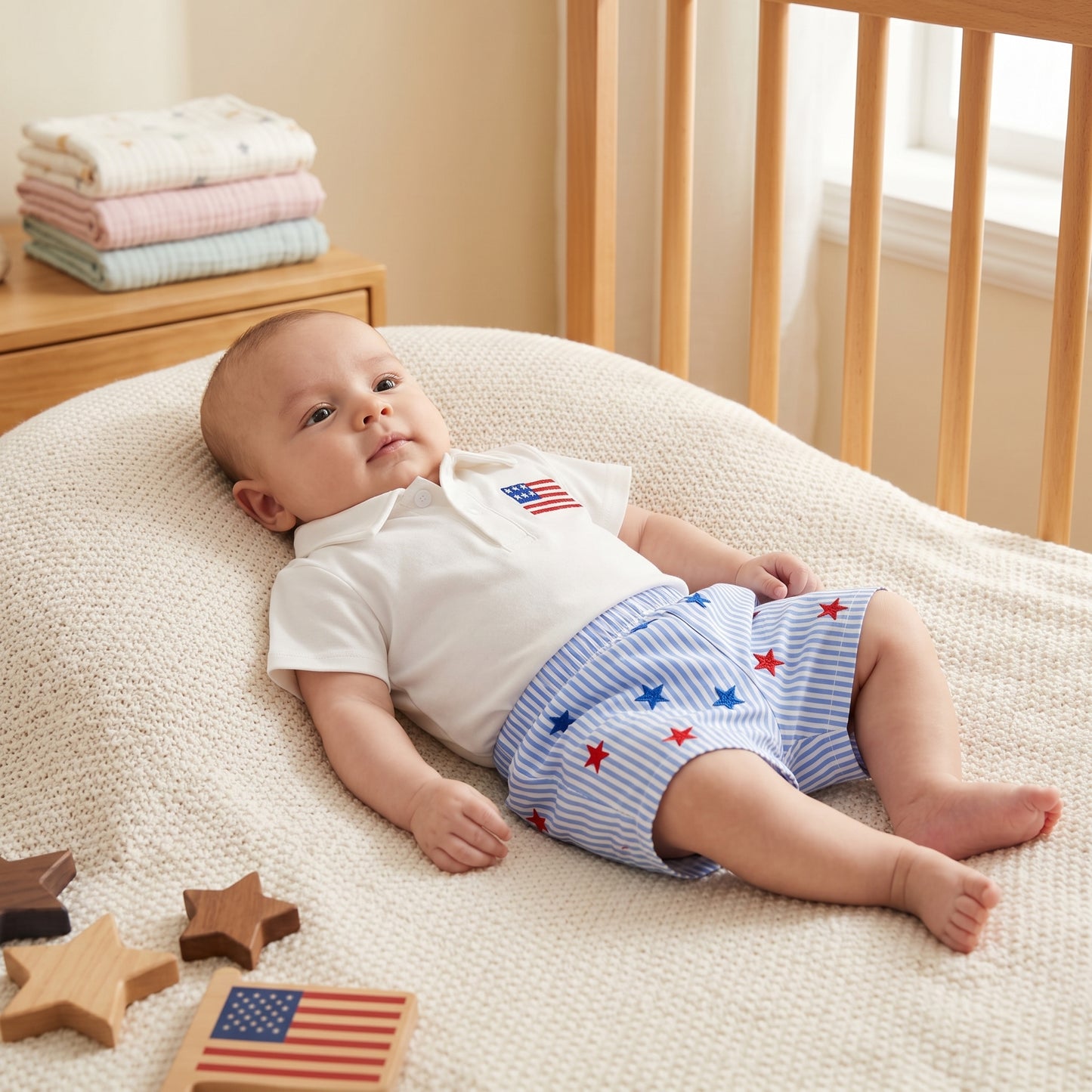 Little Manta Josh 4th of July Set