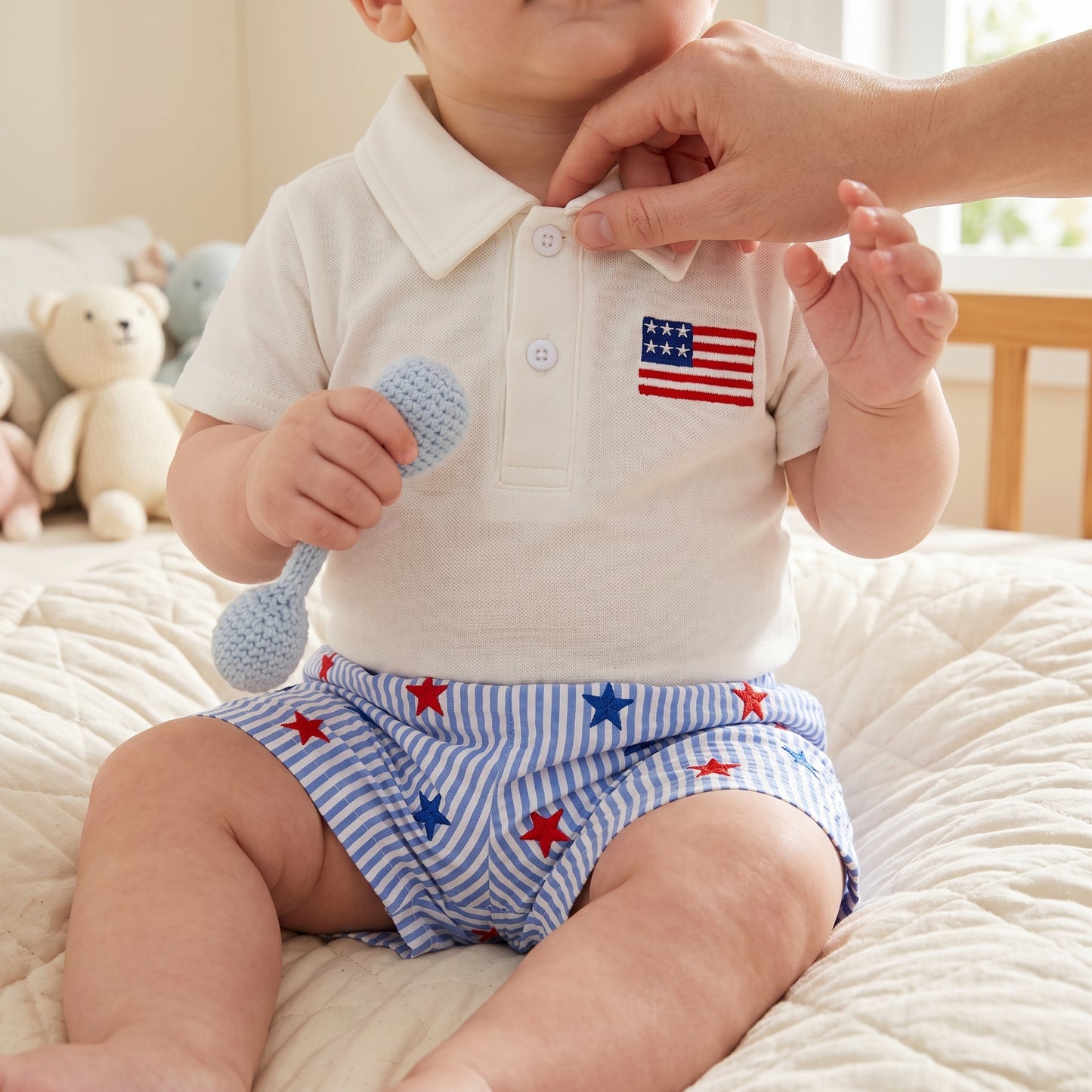 Little Manta Josh 4th of July Set