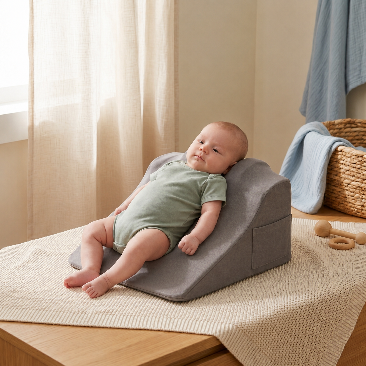 Little Manta Baby Wedge Cushion