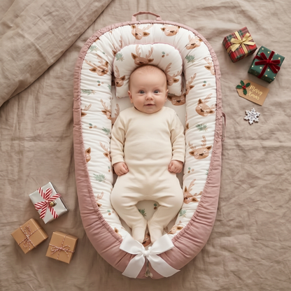 Little Manta Christmas Baby Lounger