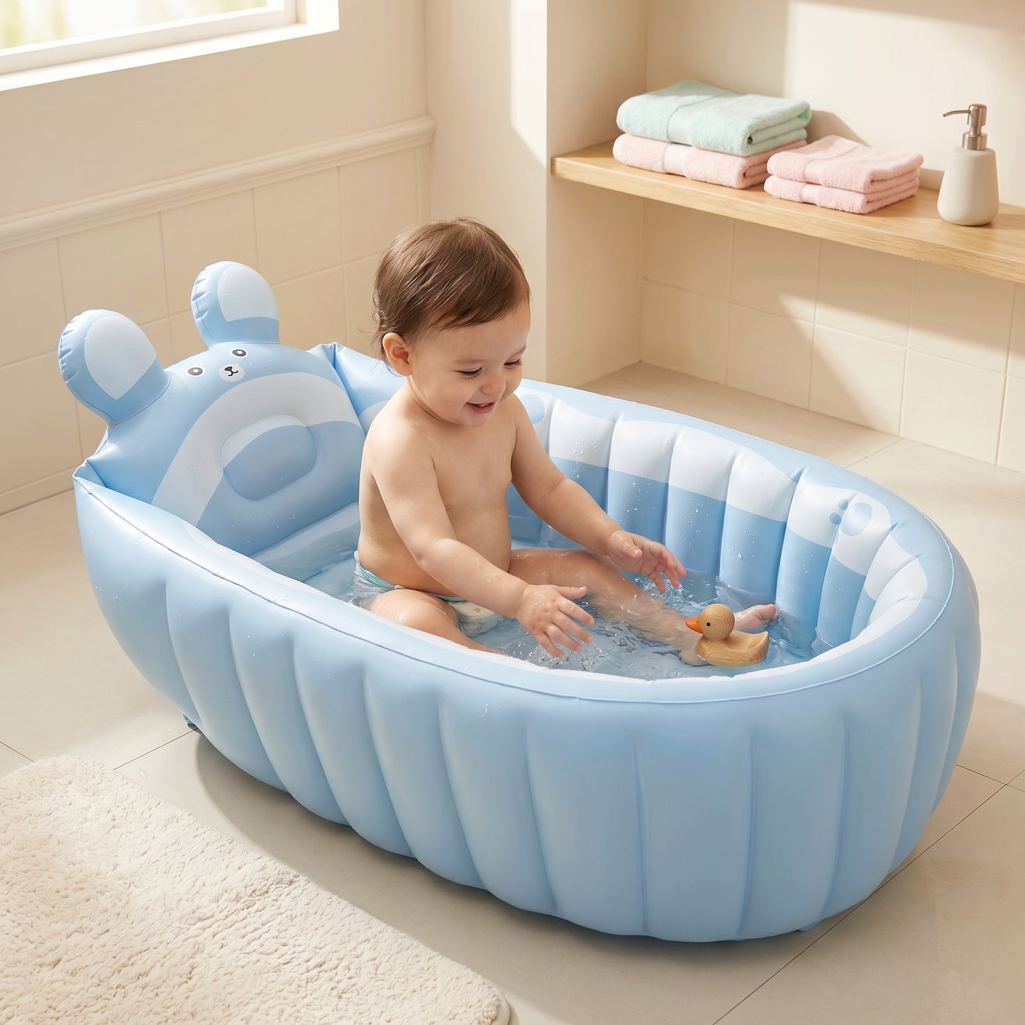Little Manta Bubble Baby Bathtub