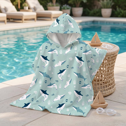 Little Manta Cuddle Kids Hooded Towel