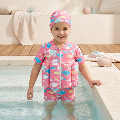 Little Manta Coral Kids Float Swimsuit