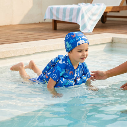 Little Manta Coral Kids Float Swimsuit