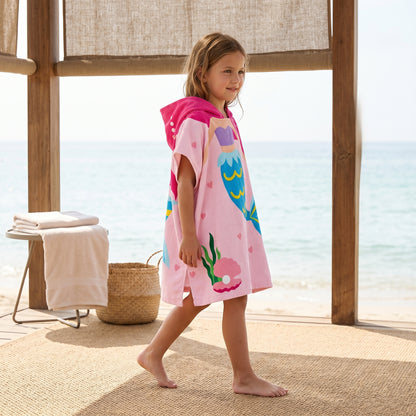 Little Manta Wave Kids Beach Poncho