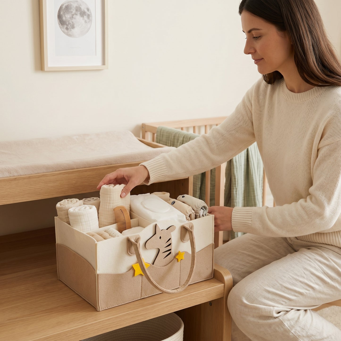 Little Manta Tidy Baby Diaper Caddy