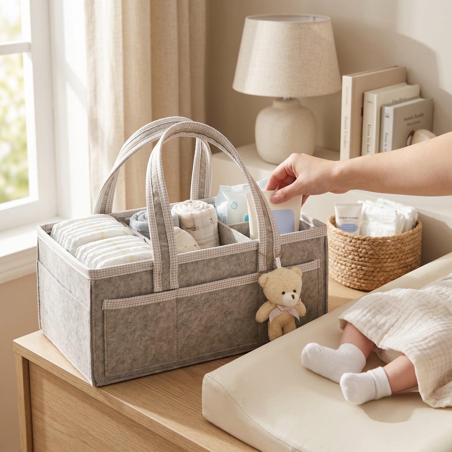 Little Manta Carry Baby Diaper Caddy
