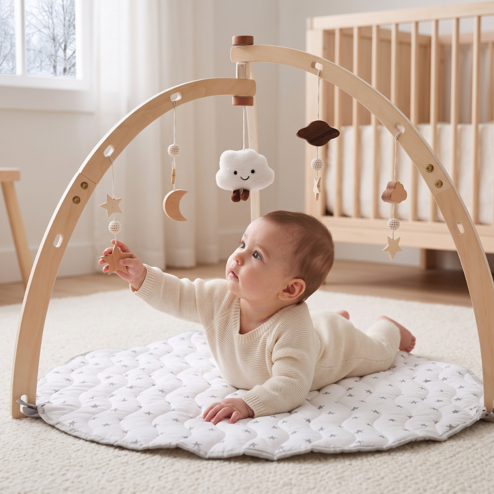 Little Manta Wooden Baby Play Gym