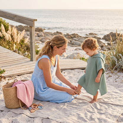 Little Manta Coast Kids Beach Poncho