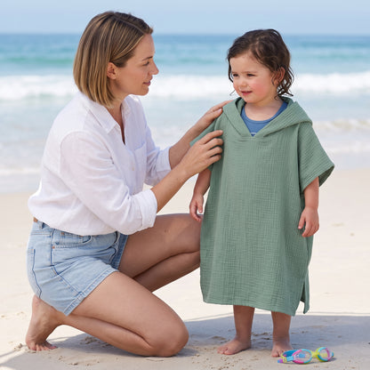 Little Manta Coast Kids Beach Poncho