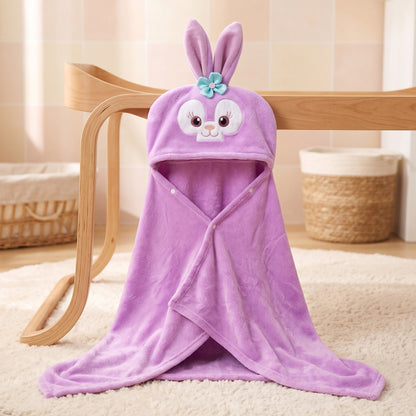 Little Manta Plush Baby Hooded Towel