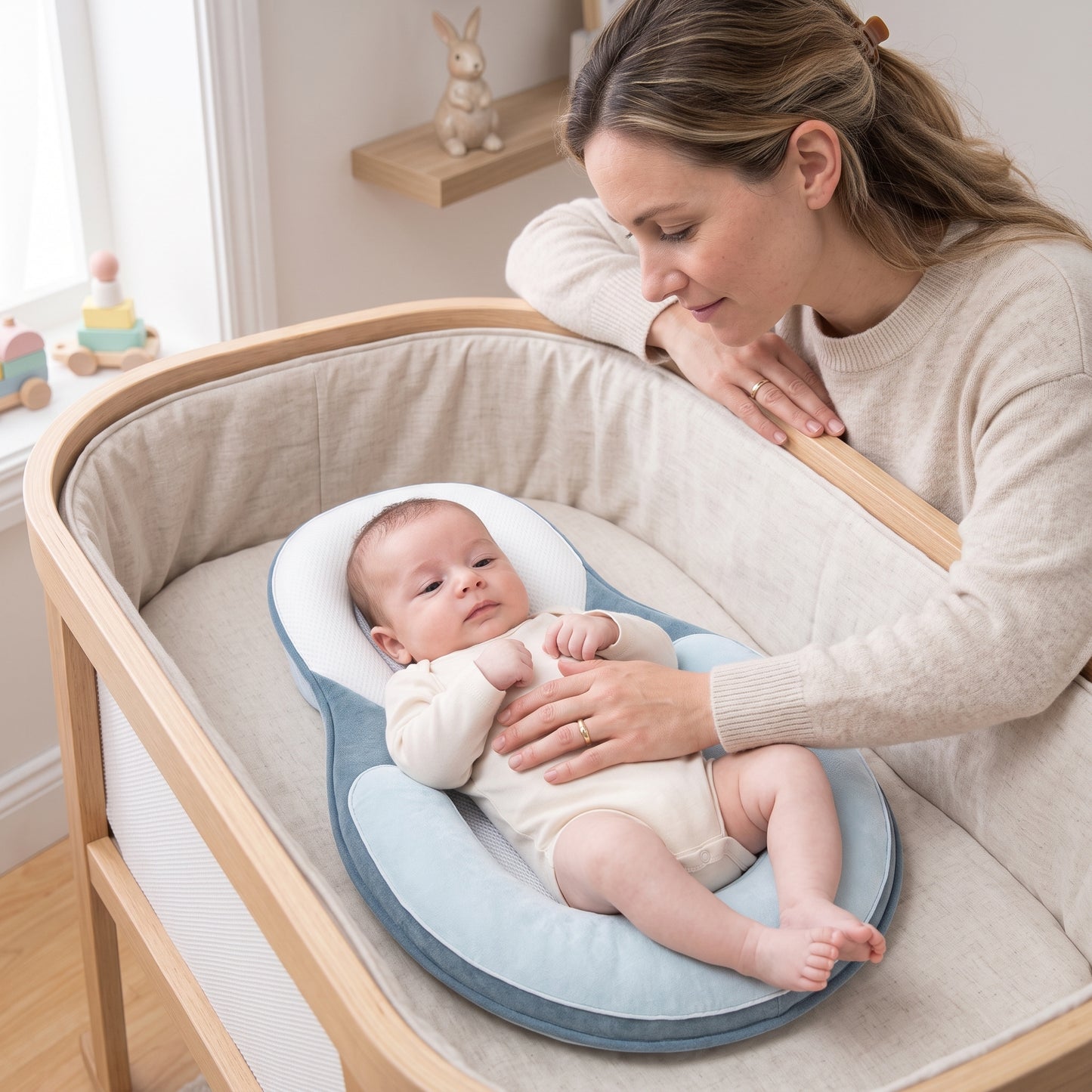 Little Manta Hush Newborn Inclined Pillow