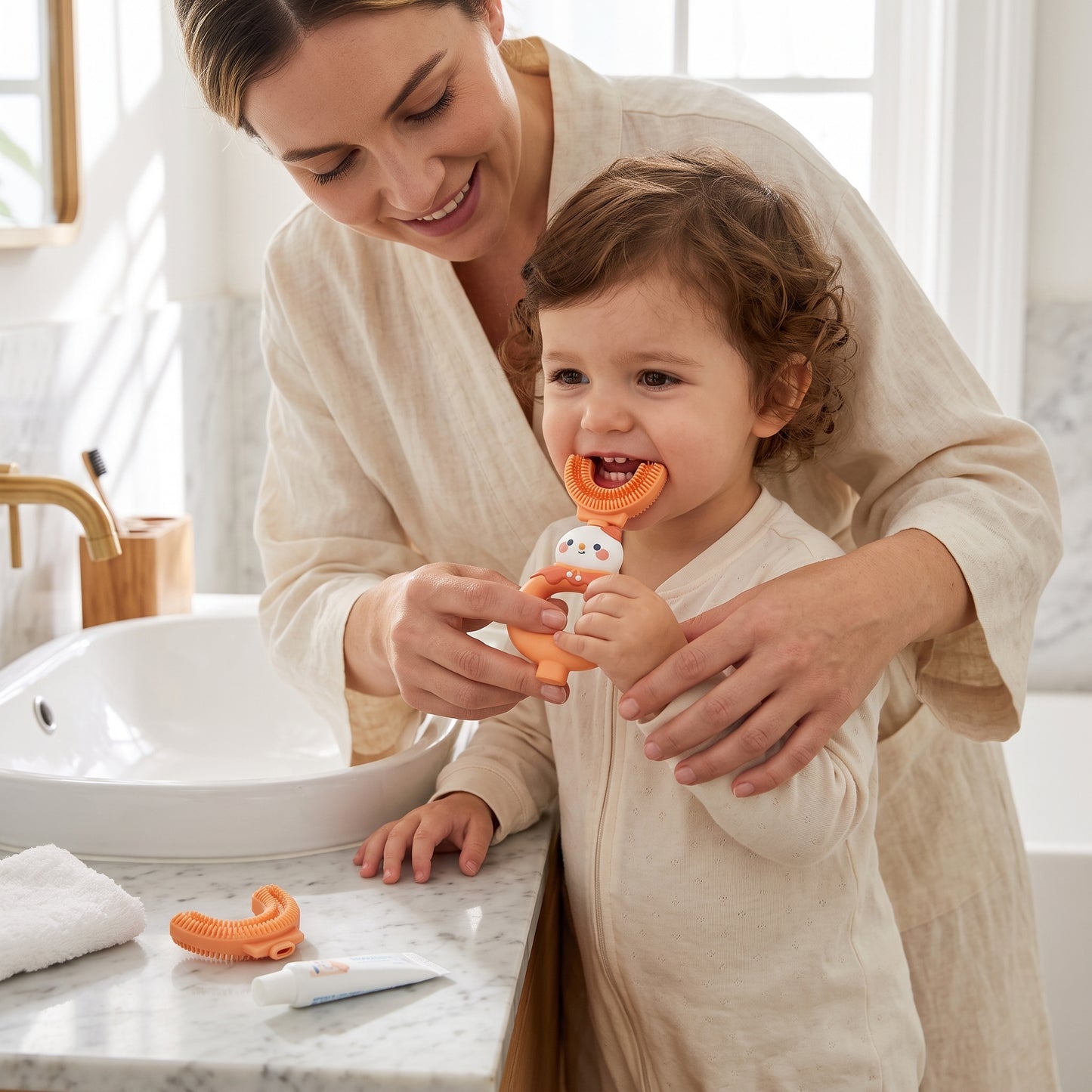 Little Manta Silicone U Toothbrush