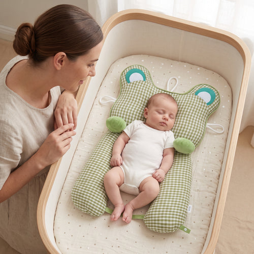 Little Manta Round Newborn Head Pillow