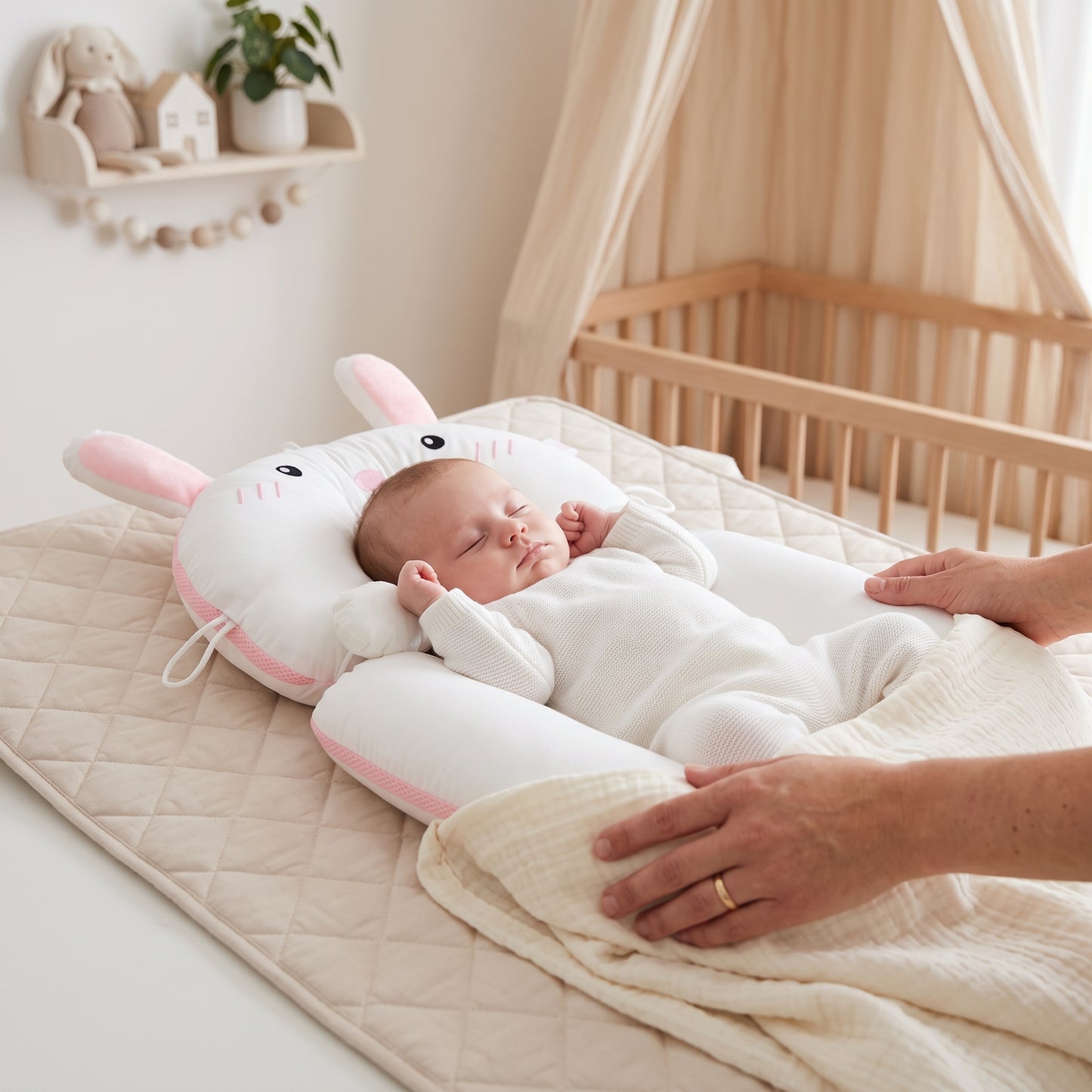 Little Manta Shape Newborn Head Pillow