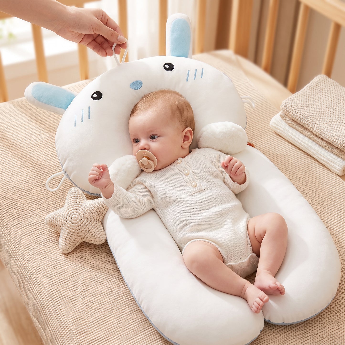 Little Manta Shape Newborn Head Pillow