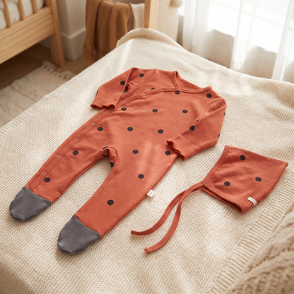 Little Manta Cotton Baby Footed Romper