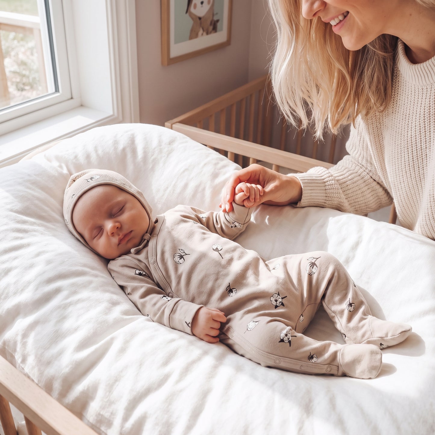 Little Manta Cotton Baby Footed Romper