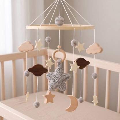 Little Manta Starry Wooden Crib Mobile