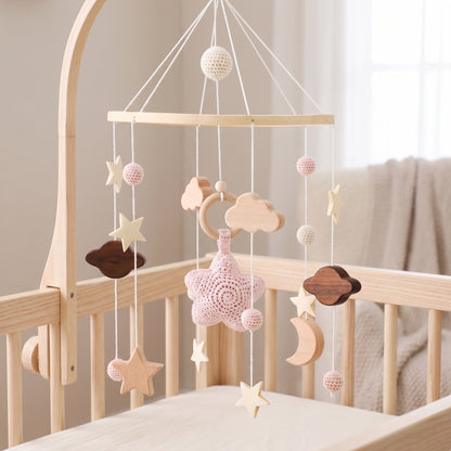 Little Manta Starry Wooden Crib Mobile