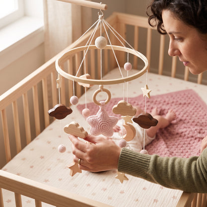 Little Manta Starry Wooden Crib Mobile