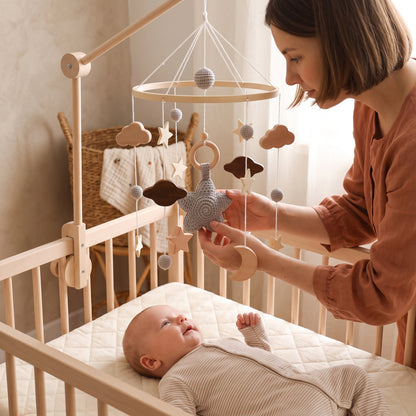 Little Manta Starry Wooden Crib Mobile