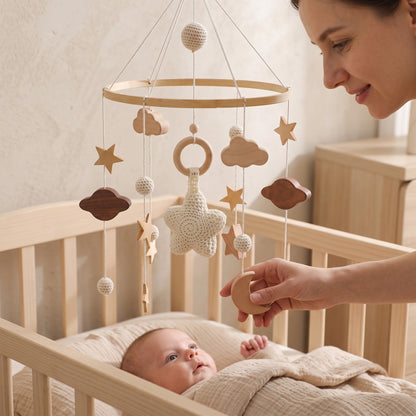 Little Manta Starry Wooden Crib Mobile