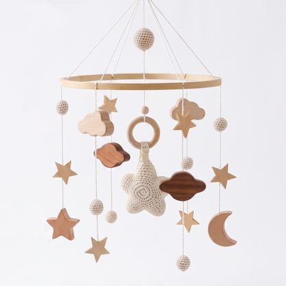 Little Manta Starry Wooden Crib Mobile