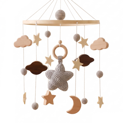 Little Manta Starry Wooden Crib Mobile