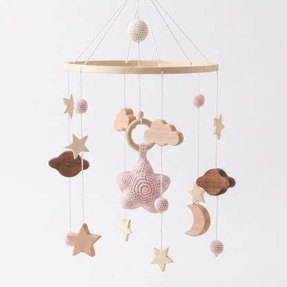 Little Manta Starry Wooden Crib Mobile