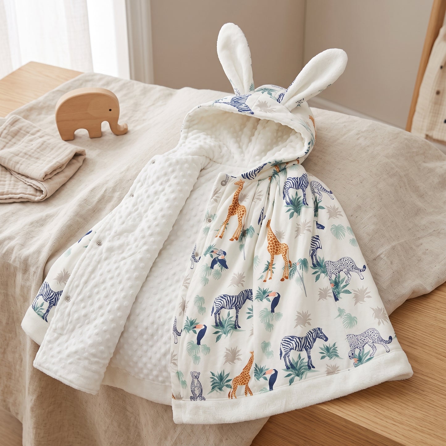 Little Manta Autumn Baby Hooded Cloak