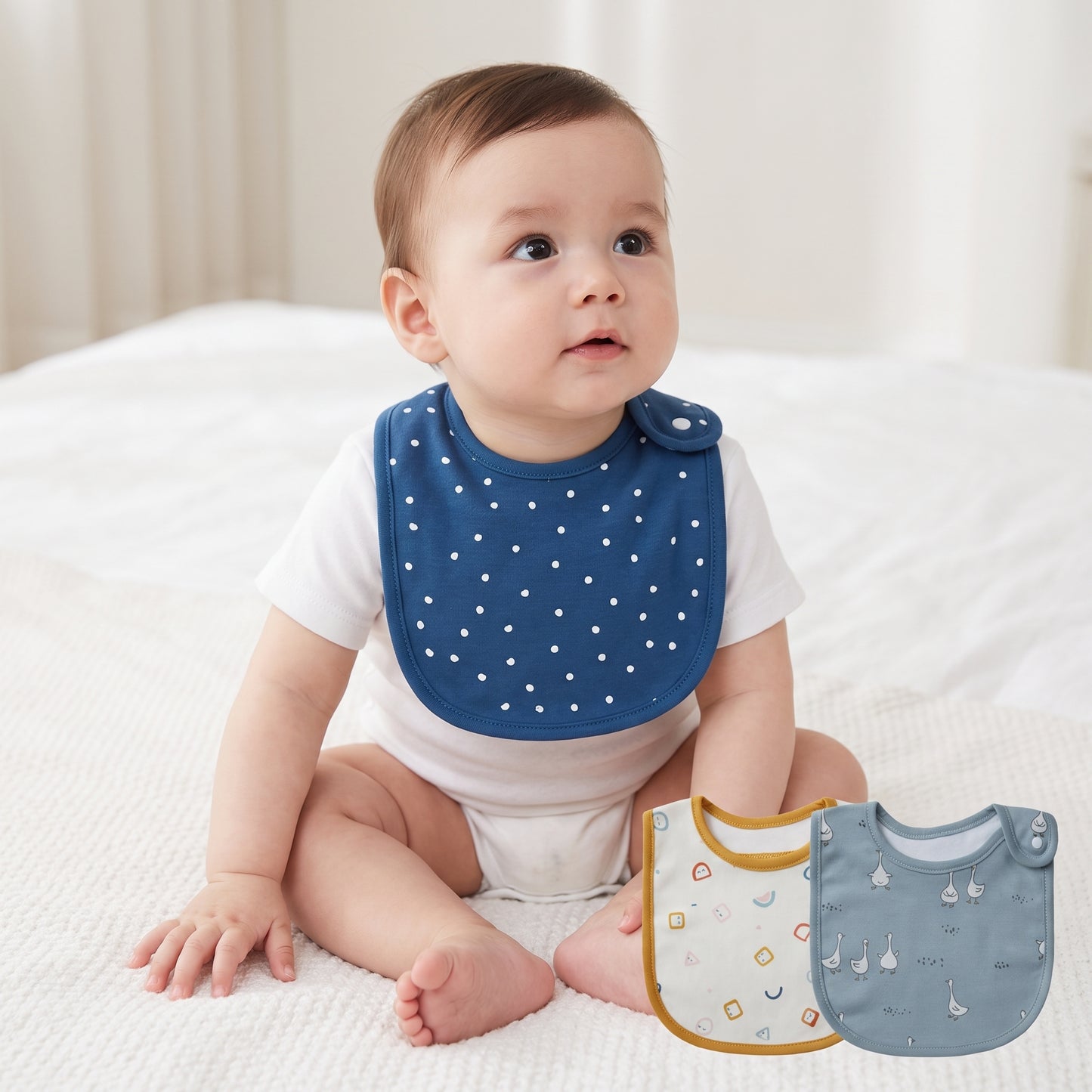 Little Manta Baby Bib - 3 Pack