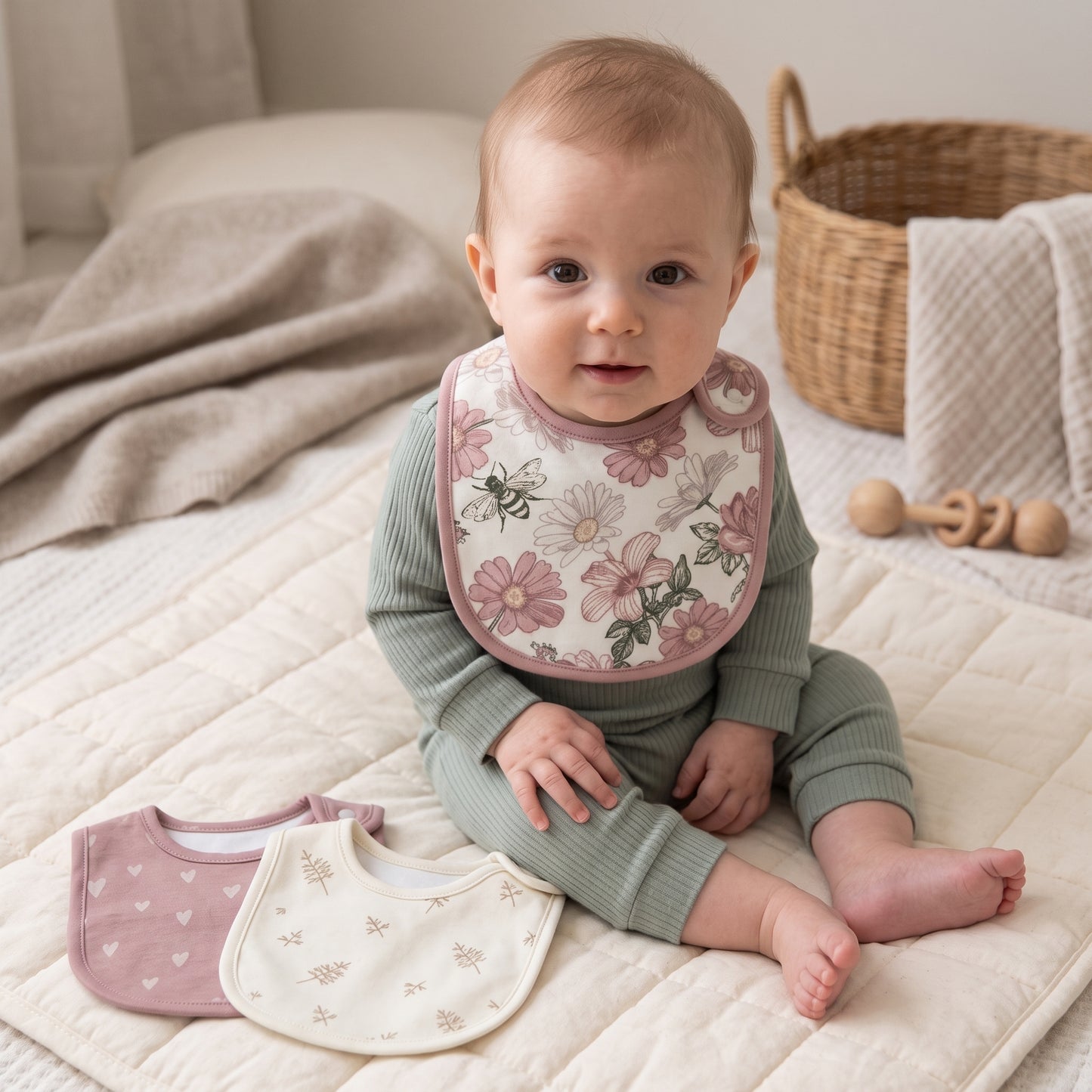 Little Manta Baby Bib - 3 Pack