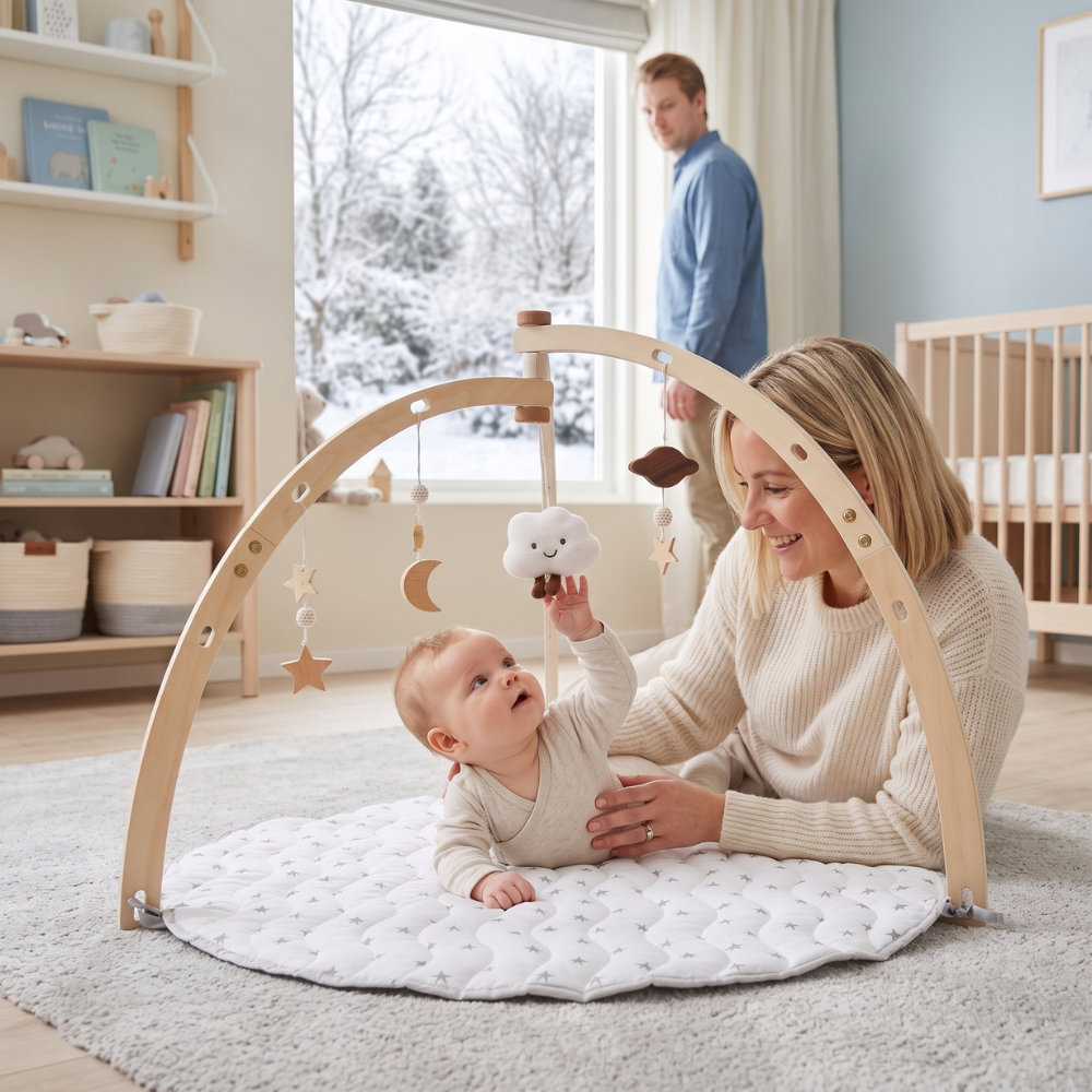 Little Manta Wooden Baby Play Gym