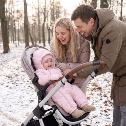 Little Manta Hooded Baby Snowsuit