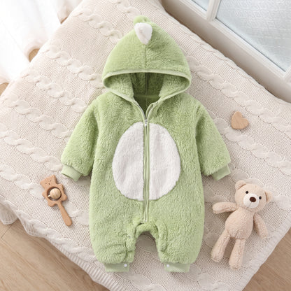 Little Manta Plush Baby Winter Romper