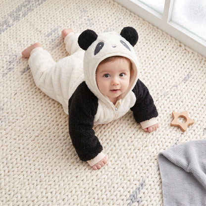 Little Manta Plush Baby Winter Romper