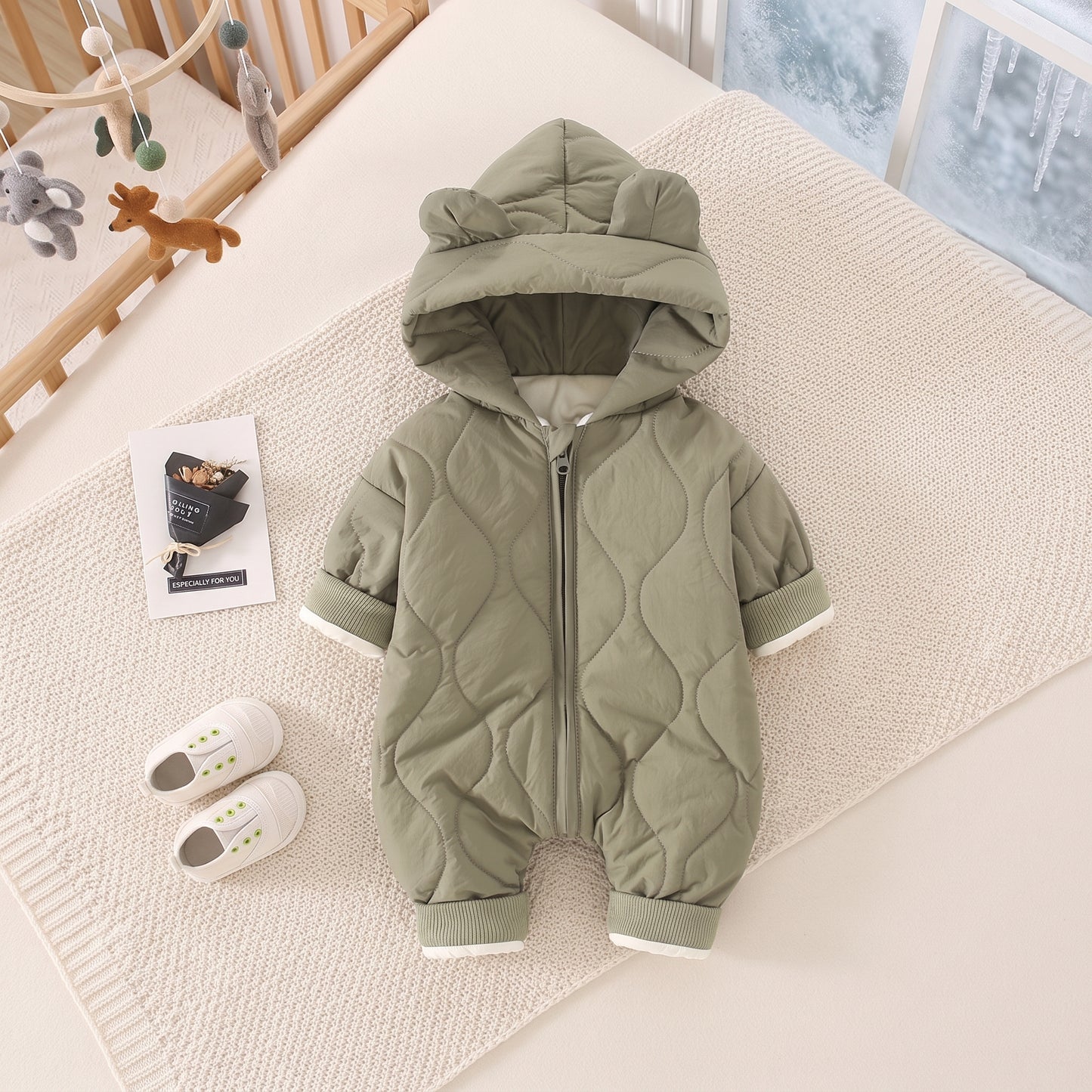 Little Manta Cotton Baby Winter Romper