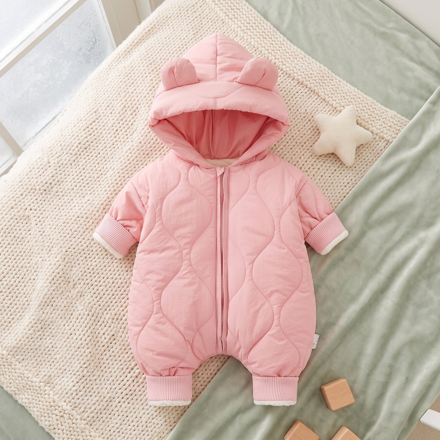 Little Manta Cotton Baby Winter Romper