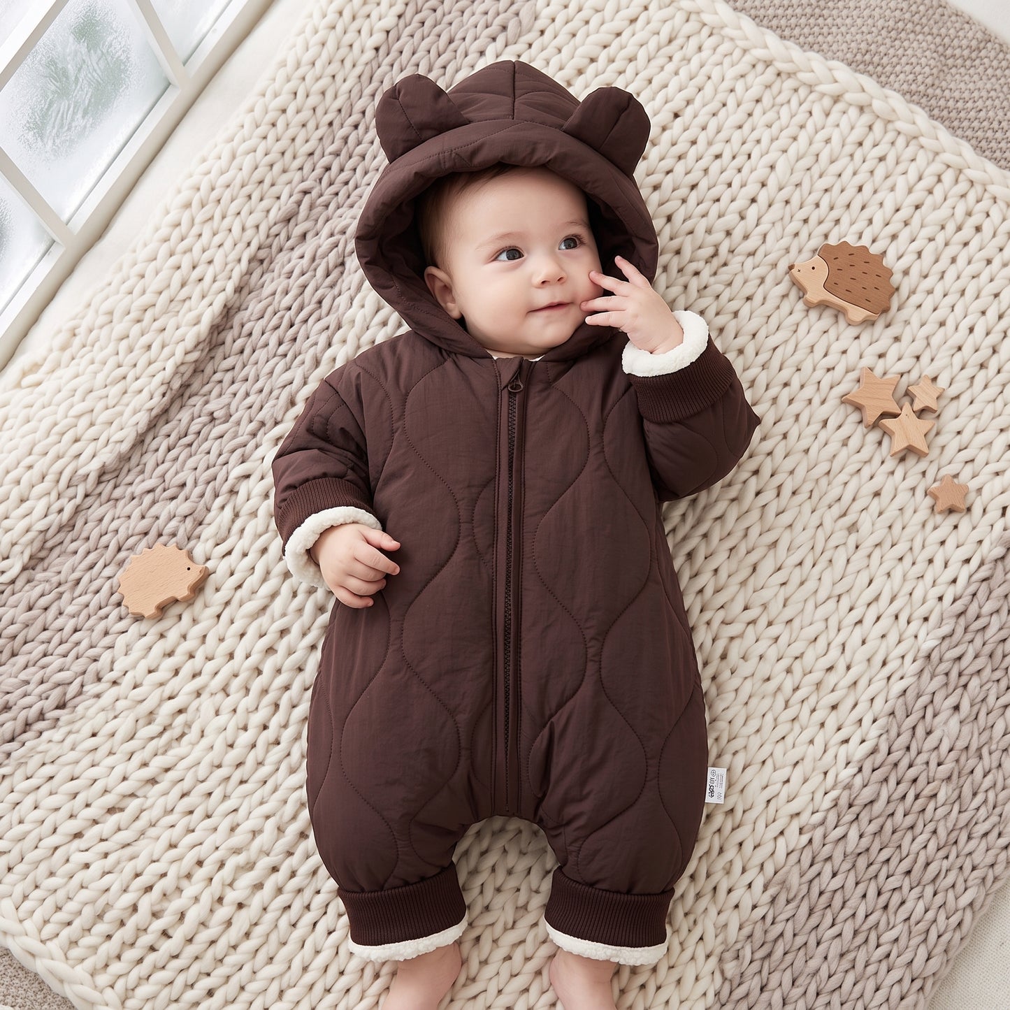 Little Manta Cotton Baby Winter Romper