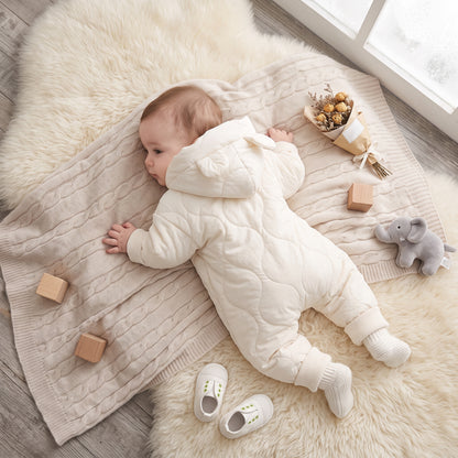 Little Manta Cotton Baby Winter Romper