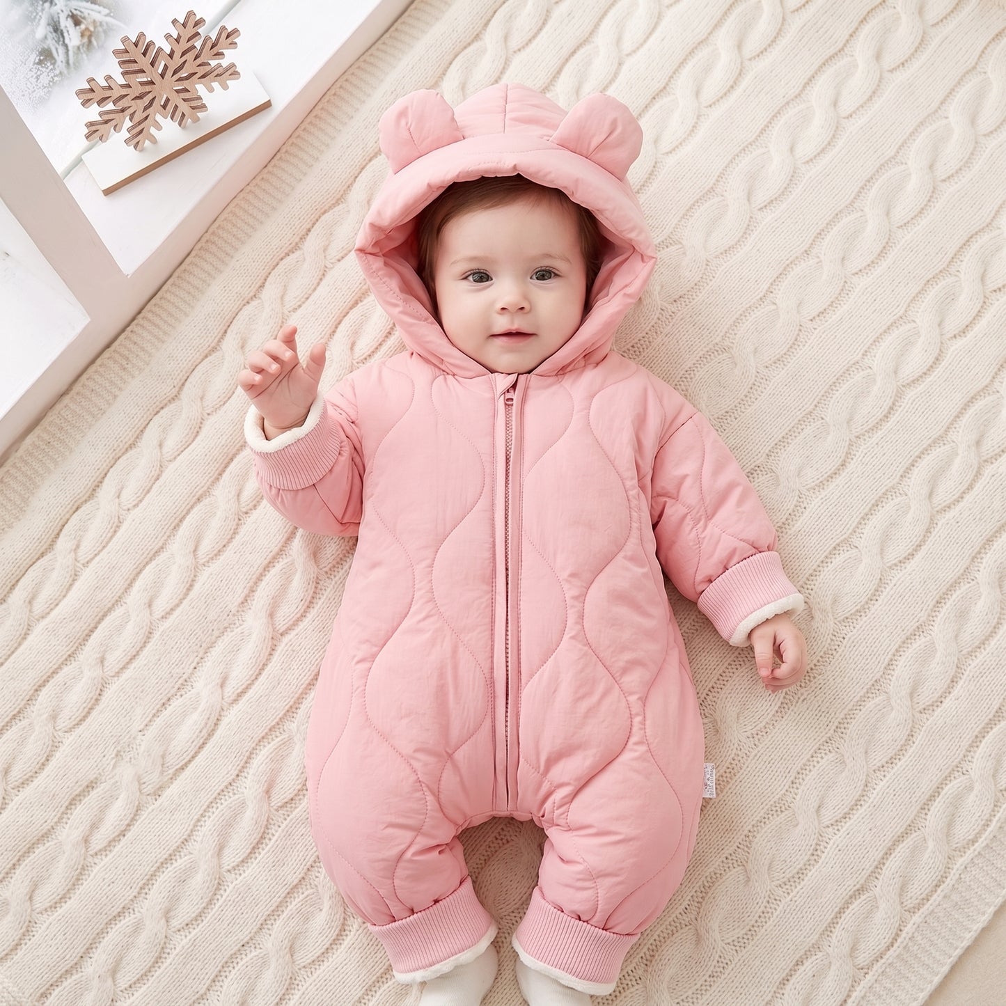 Little Manta Cotton Baby Winter Romper